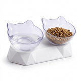 Comedero Elevado Doble para Gatos | GamuShop Colombia