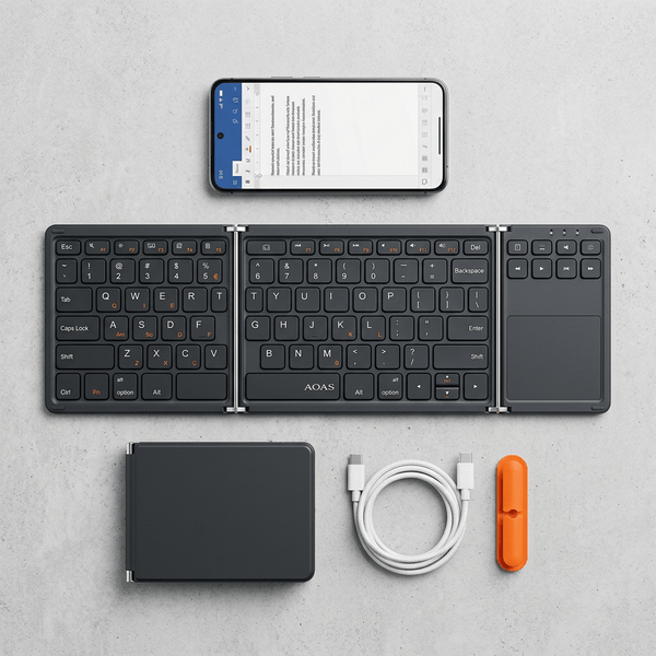 Teclado Bluetooth Plegable con Touchpad | GamuShop Colombia